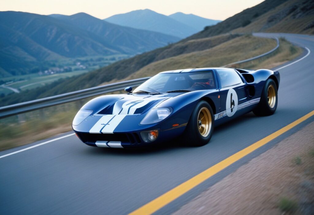 Il s'agit là, de la voiture de collection de la marque Ford modèle GT40